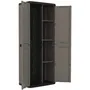 Keter Armoire utilitaire KIS Più - 68 x 39 x 166 cm - Gris antracita y negro