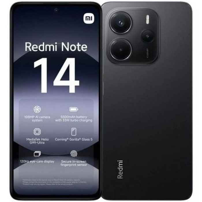 Smartphone Xiaomi Redmi Note 14 4G 6,67" Octa Core 8 GB RAM 128 GB Noir Smartphone Xiaomi Redmi Note 14 4G 6,67" Octa Core 8 GB RAM 128 GB Noir