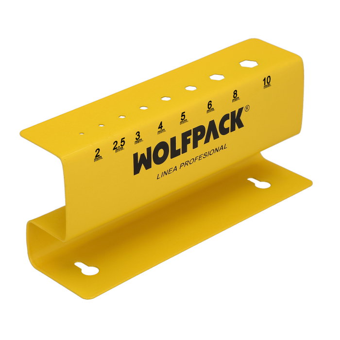 WOLFPACK LINEA PROFESIONAL Présentoir et jeu de 16 clés Allen manche en T WOLFPACK LINEA PROFESIONAL Présentoir et jeu de 16 clés Allen manche en T