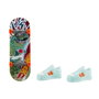 Mattel Mini Skateboard Hot Wheels avec Chaussures - 10 cm - Modèles Variés - Langue: Espagnol, Portugais
