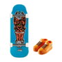 Mattel Mini Skateboard Hot Wheels avec Chaussures - 10 cm - Modèles Variés - Langue: Espagnol, Portugais
