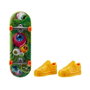 Mattel Mini Skateboard Hot Wheels avec Chaussures - 10 cm - Modèles Variés - Langue: Espagnol, Portugais