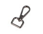 Innspiro Mousqueton à anneau rectangulaire Zamak Nickel Noir 17 mm (Lot de 5)