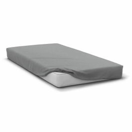 Home Linge Passion Drap housse HP71761 Gris clair 90 x 190 cm + 30 cm bonnet