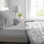 Home Linge Passion Drap housse HP71761 Gris clair 90 x 190 cm + 30 cm bonnet