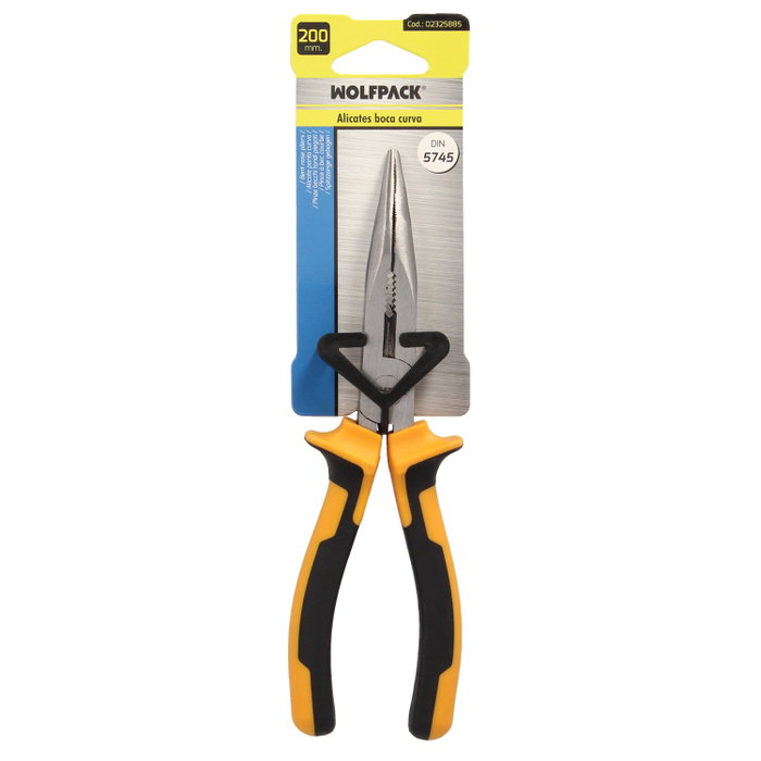 WOLFPACK LINEA PROFESIONAL Pince à bec courbé 200 mm WOLFPACK LINEA PROFESIONAL Pince à bec courbé 200 mm