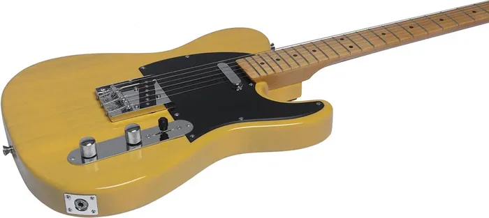 EKO Guitare Électrique Starter Tl401 Type Tele (Touche en érable) - Butterscotch