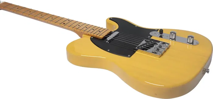 EKO Guitare Électrique Starter Tl401 Type Tele (Touche en érable) - Butterscotch