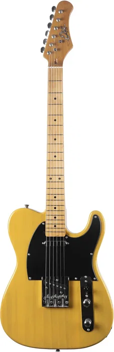 EKO Guitare Électrique Starter Tl401 Type Tele (Touche en érable) - Butterscotch