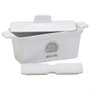 Home Deco Factory Tarrine pour foie gras avec couvercle et presse-base