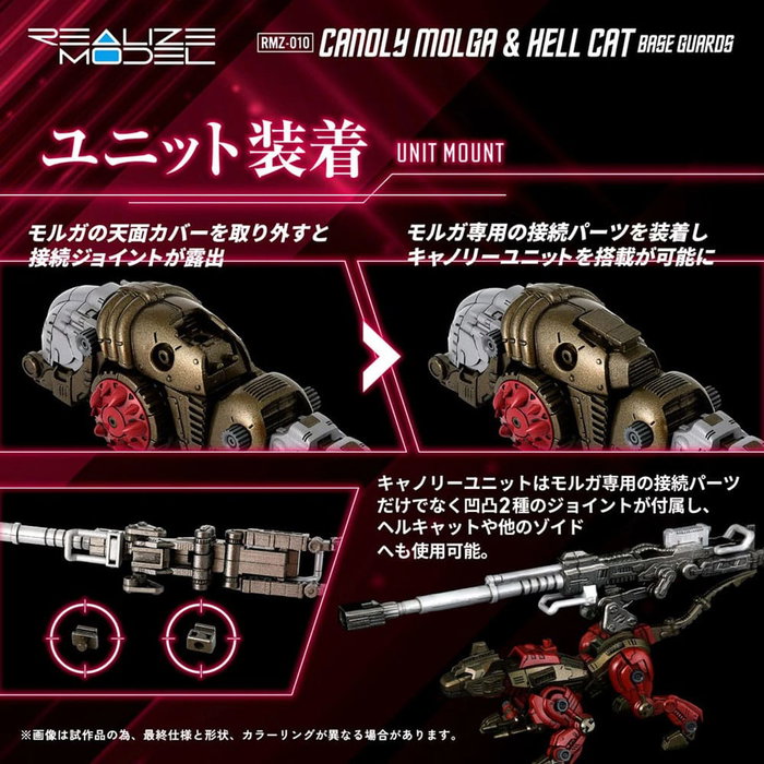 Zoids pack 2 figurines 1/100 Plastic Model Kit RMZ-010 Canoly Molga & Hell Cat Base Guards Sets 20 cm Zoids pack 2 figurines 1/100 Plastic Model Kit RMZ-010 Canoly Molga & Hell Cat Base Guards Sets 20 cm