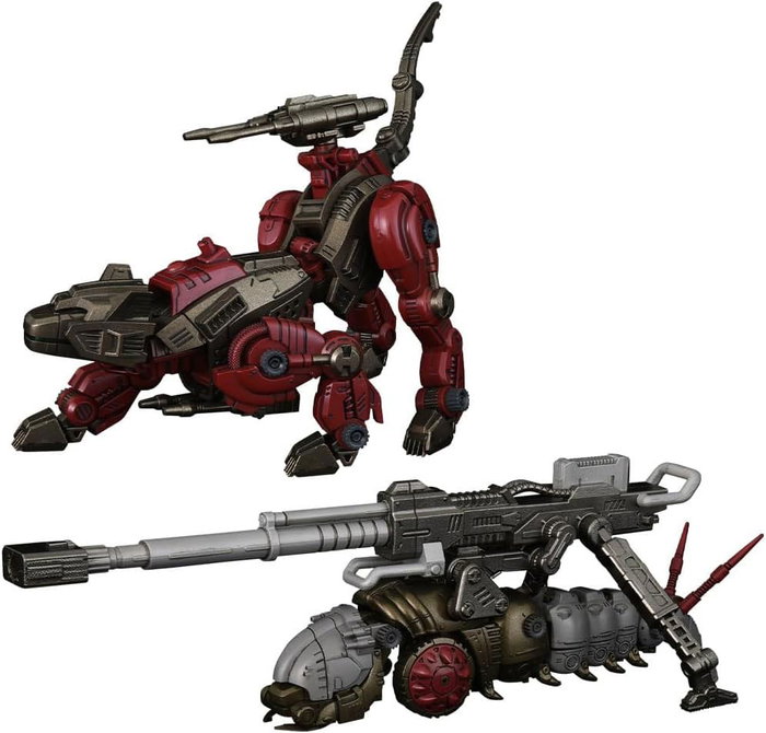 Zoids pack 2 figurines 1/100 Plastic Model Kit RMZ-010 Canoly Molga & Hell Cat Base Guards Sets 20 cm Zoids pack 2 figurines 1/100 Plastic Model Kit RMZ-010 Canoly Molga & Hell Cat Base Guards Sets 20 cm