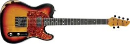 EKO Tero Relic Guitare Électrique Telecaster Aire Sunburst - Corps Paulownia, Manche Érable
