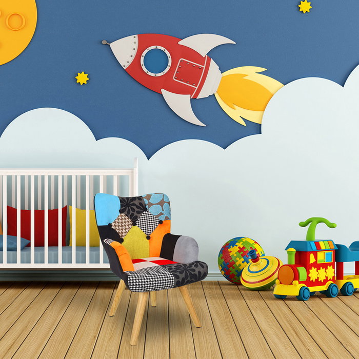 Home Deco Kids Butaca Patchwork HELS pour enfants Home Deco Kids Butaca Patchwork HELS pour enfants