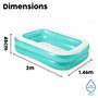 Bestway Piscine Gonflable Rectangulaire 201 x 150 x 51 cm - Bleu