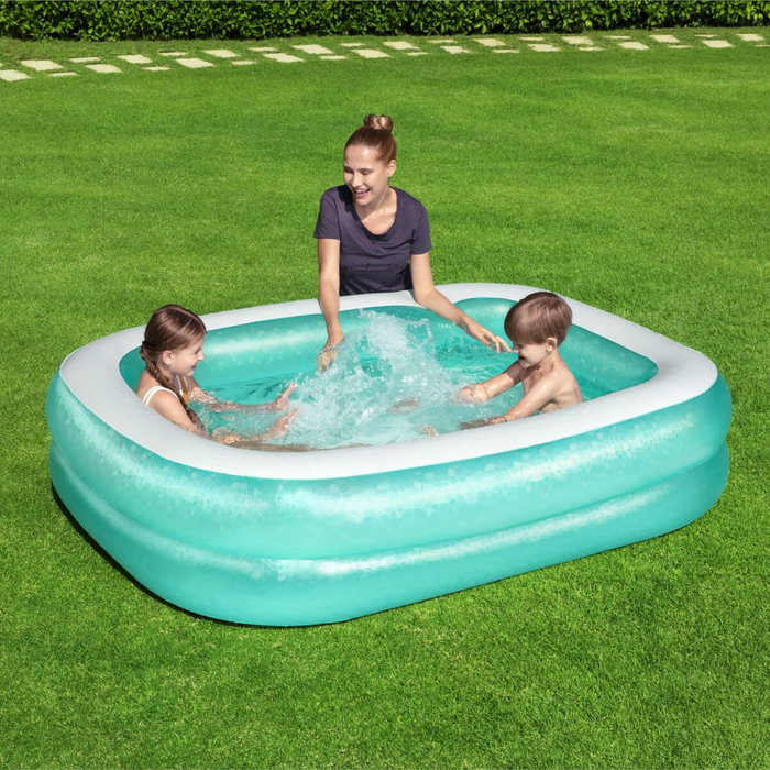 Bestway Piscine Gonflable Rectangulaire 201 x 150 x 51 cm - Bleu Bestway Piscine Gonflable Rectangulaire 201 x 150 x 51 cm - Bleu