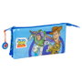 Safta Fourre-tout Triple Toy Story Good Vibes Bleu 22x12x3cm