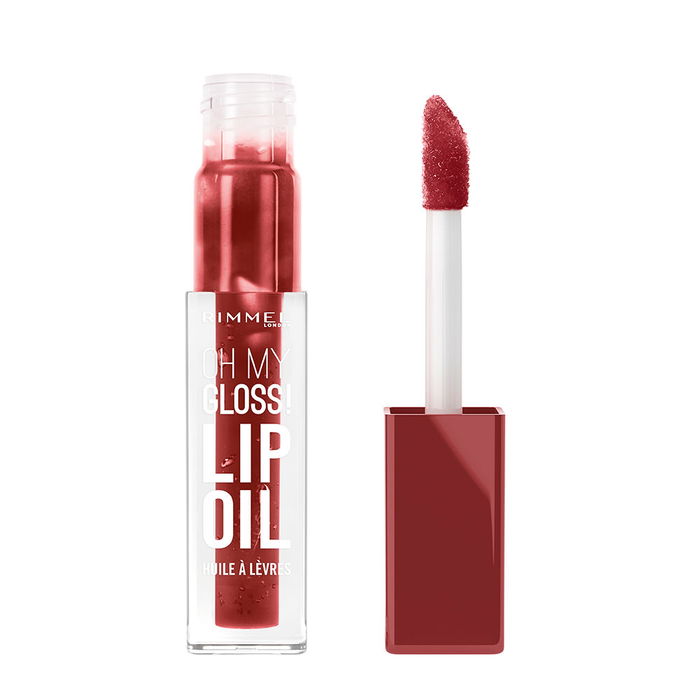 Rimmel London OH MY GLOSS! Brillant à lèvres #08-Deep Cherry 4,5 ml - Brillance éclatante, hydratation profonde, formule légère, vegan et cruelty-free