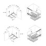 Emuca Système d'angle extractible pour meuble de cuisine Suprastar, acier, chrome