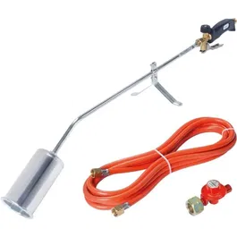Rothenberger ROMAXI ECO Etancheur et Désherbeur à Gaz avec Détendeur - 1060°C - Ø60 mm - Poignée Ergonomique et Lance Coudée 35° - Gris