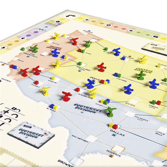 Asmodee Air Mail + Cartes Promo avec plateau réversible