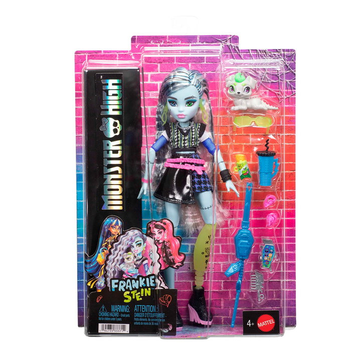Mattel Monster High Frankie Stein avec son chien Watzie et 7 accessoires Mattel Monster High Frankie Stein avec son chien Watzie et 7 accessoires