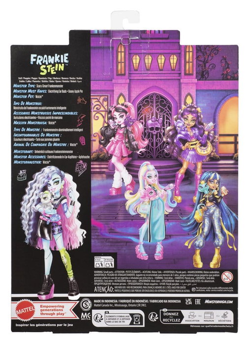 Mattel Monster High Frankie Stein avec son chien Watzie et 7 accessoires Mattel Monster High Frankie Stein avec son chien Watzie et 7 accessoires