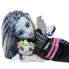 Monster High - Frankie - Poupée avec 7 Accessoires, Animal et Tenue Preppy - Réf. JHK31