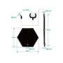 Good Smile Company The Simple Stand Mini Nendoroid More Pack de 3 Socles Black Hex Type