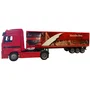 Newray Camion miniature de collection Mercedes Benz avec remorque container - Rouge - 1/43