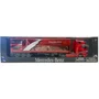 Newray Camion miniature de collection Mercedes Benz avec remorque container - Rouge - 1/43