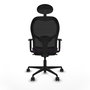 Piqueras y Crespo Chaise de Bureau Jorquera Violet et Noir