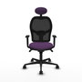 Piqueras y Crespo Chaise de Bureau Jorquera Violet et Noir