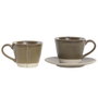 Home ESPRIT Ensemble de tasses à café Vert Grès 150 ml 6 Pièces