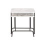 Jeu de 2 tables DKD Home Decor Blanc Noir 51 x 43 x 49 cm