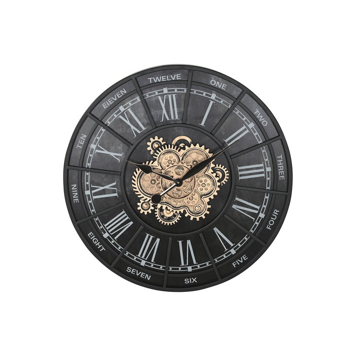 Horloge Murale Home ESPRIT Noir Fer 75 x 7 x 75 cm Horloge Murale Home ESPRIT Noir Fer 75 x 7 x 75 cm