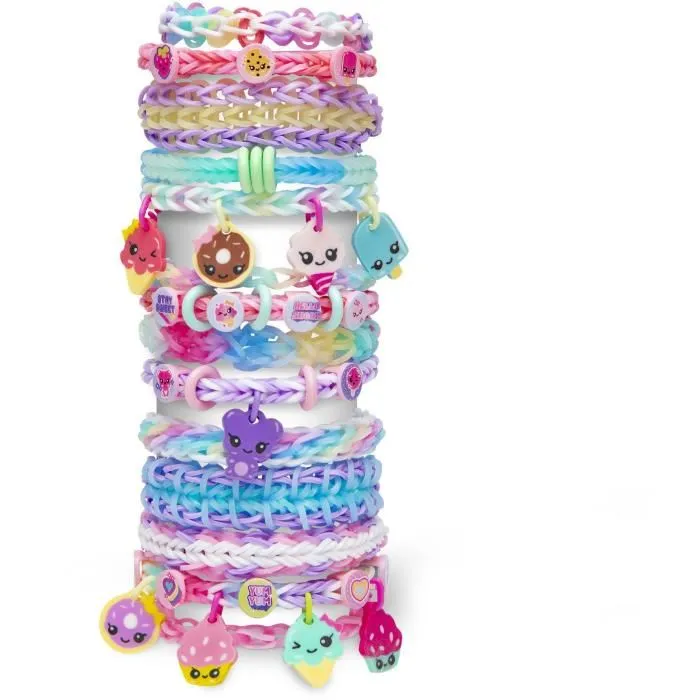 Bandai Rainbow Loom Coffret Fabrication de Bracelets Élastiques - 4000 Élastiques et Beadmojis - Création de Bijoux Enfant Bandai Rainbow Loom Coffret Fabrication de Bracelets Élastiques - 4000 Élastiques et Beadmojis - Création de Bijoux Enfant