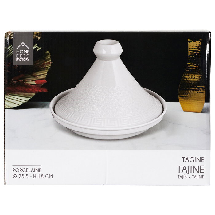 Home Deco Factory Plat Tajín Mirage 25,5 cm en porcelaine