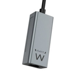 Ewent Adaptateur réseau Gigabit USB-C vers RJ45 EW9818 Gris