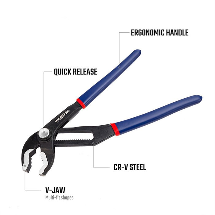 Pinces à bec de perroquet Workpro 8" Pinces à bec de perroquet Workpro 8"