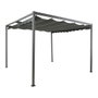 Pérgola pour extérieur anthracite 3 x 3 x 2,20 m