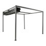 Pérgola pour extérieur anthracite 3 x 3 x 2,20 m