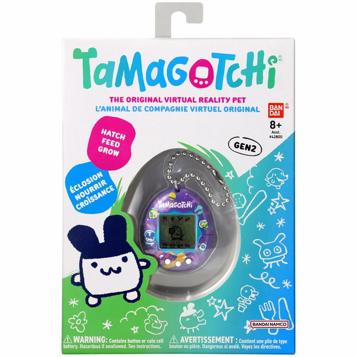 Bandai Tamagotchi Original - Animal électronique virtuel Violet et bleu Bandai Tamagotchi Original - Animal électronique virtuel Violet et bleu