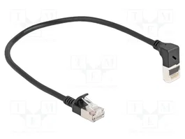 DELOCK Câble de raccordement Cat 6a S/FTP 0,25m noir