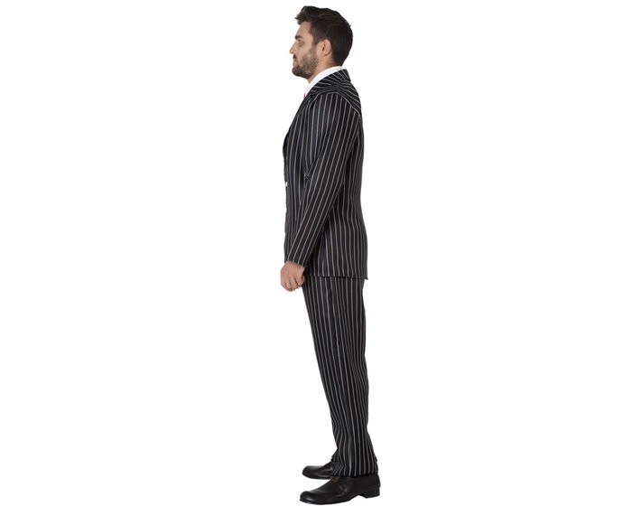Déguisement Adulte Homme Fantôme Gangster Années 30 - Costume Halloween Costume Taille XL - Veste, Pantalon, Chemise et Cravate