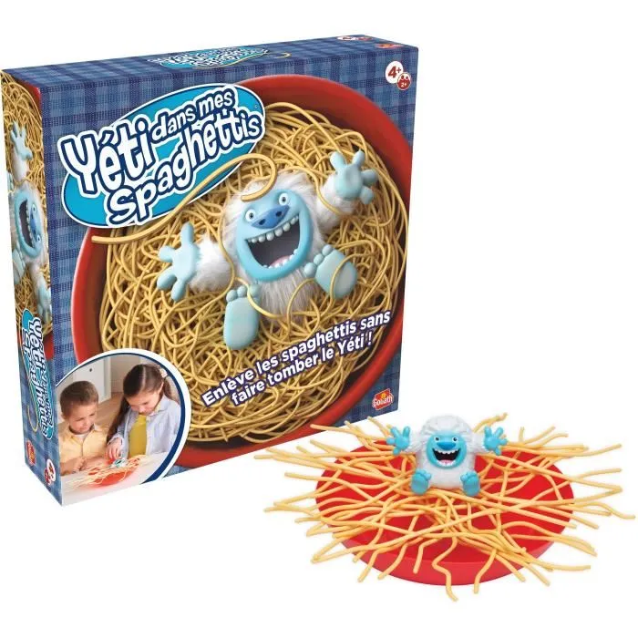 Goliath - Yéti dans mes spaghettis - Jeu de société d'adresse et de dextérité pour enfants dès 4 ans - Développe concentration et motricité fine
