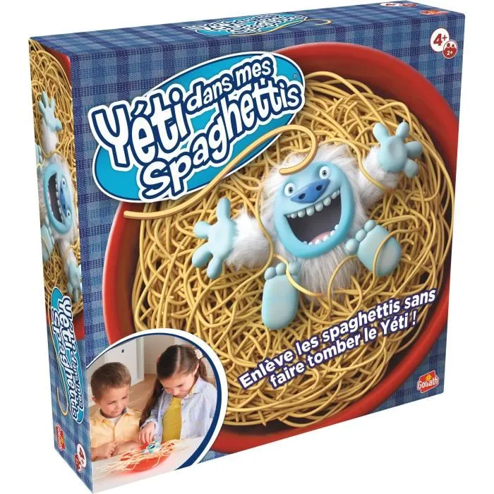 Goliath - Yéti dans mes spaghettis - Jeu de société d'adresse et de dextérité pour enfants dès 4 ans - Développe concentration et motricité fine
