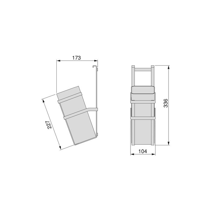 Emuca Porte-couteaux Titane, acier et plastique, gris anthracite
