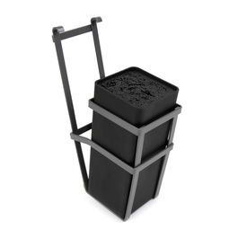 Emuca Porte-couteaux Titane, acier et plastique, gris anthracite