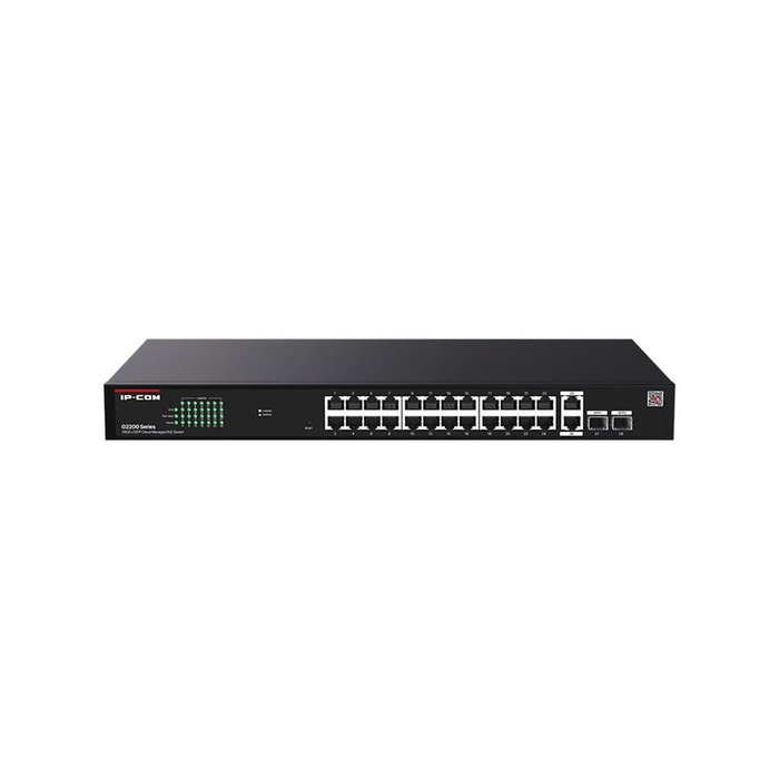 IP-COM G2228P Switch Gigabit 24 Ports PoE+ 370W 2 SFP Gestion Cloud 28 Ports IP-COM G2228P Switch Gigabit 24 Ports PoE+ 370W 2 SFP Gestion Cloud 28 Ports